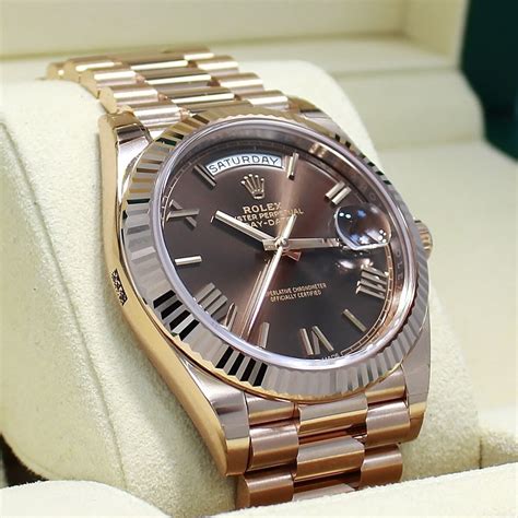 rolex presidential rose gold replica|rolex rose gold 40mm president.